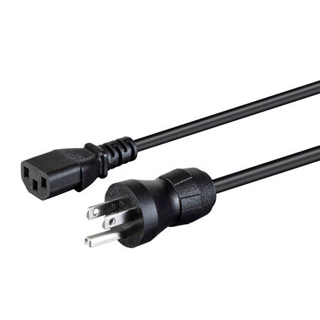 Monoprice Hospital Grade Power Cord - NEMA 5-15PHG to IEC 60320 C13_ 16AWG_ 13A_ 35122